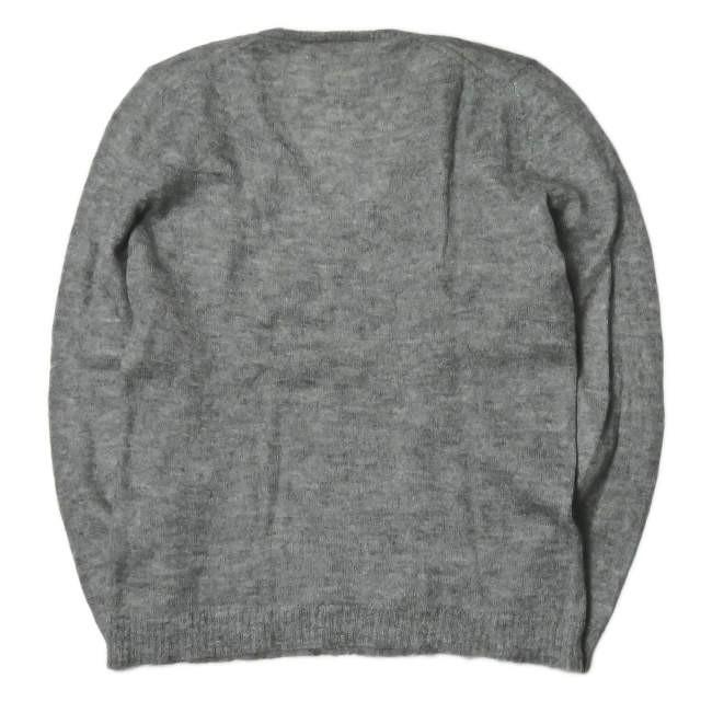 イヴサンローラン リブゴーシュ YVES SAINT LAURENT rive gauche イタリア製 モヘヤVネックニット L グレー セーター トップス |  | 01
