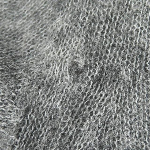 イヴサンローラン リブゴーシュ YVES SAINT LAURENT rive gauche イタリア製 モヘヤVネックニット L グレー セーター トップス |  | 07