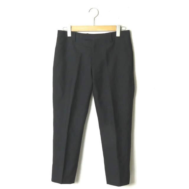 サンローランパリ SAINT LAURENT PARIS イタリア製 ウールノープリーツスリムスラックス 329957 Y640W 46 ブラック パンツ UP53 2016 01424 | 