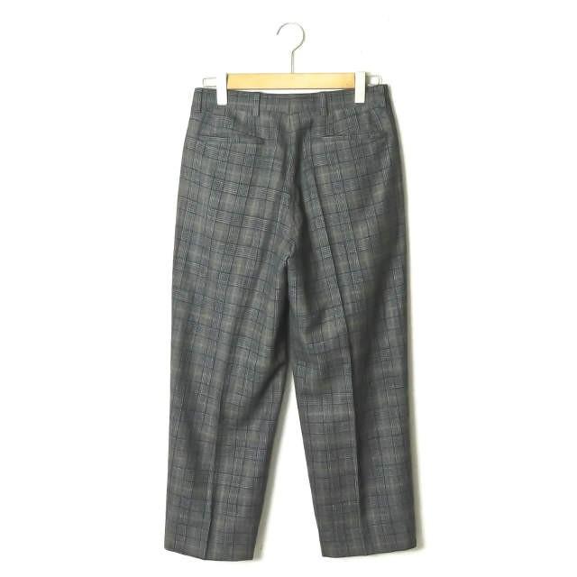 イートウツ E.TAUTZ グレンチェックワイドトラウザーパンツ 8114-343