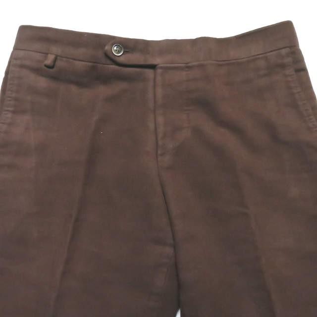 イコライ ICHORAI RING JACKET製 HOLLAND&SHERRY モールスキンダブル6Bジャケット&スラックス 44程度 ブラウン スーツ セットアップ STRASBURGO |  | 17