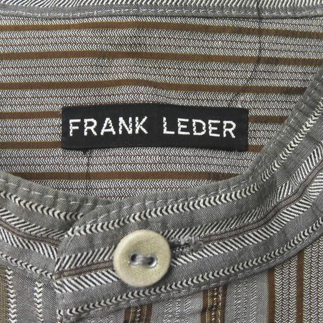 フランクリーダー FRANK LEDER 17SS MULTI STRIPE COTTON STAND COLLAR SHIRTS マルチストライプスタンドカラーシャツ 0916061 M グレー 長袖 バンド |  | 02