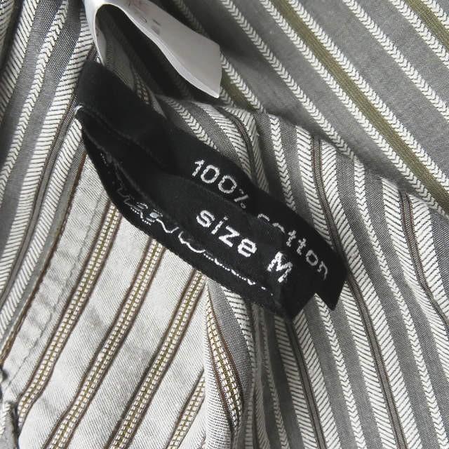 フランクリーダー FRANK LEDER 17SS MULTI STRIPE COTTON STAND COLLAR SHIRTS マルチストライプスタンドカラーシャツ 0916061 M グレー 長袖 バンド |  | 07