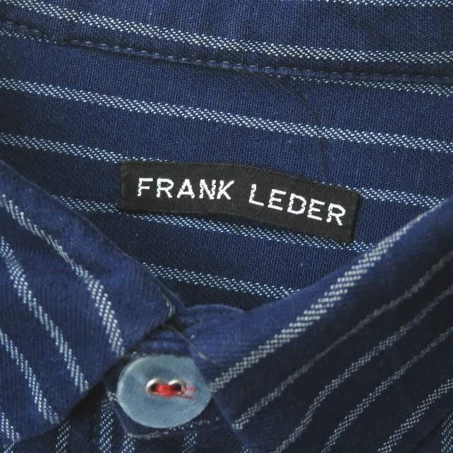 フランクリーダー FRANK LEDER ドイツ製 ブルーストライプカバーオールシャツ 0616051 XS ネイビー 長袖 ジャケット トップス |  | 02