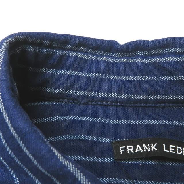 フランクリーダー FRANK LEDER ドイツ製 ブルーストライプカバーオールシャツ 0616051 XS ネイビー 長袖 ジャケット トップス |  | 04