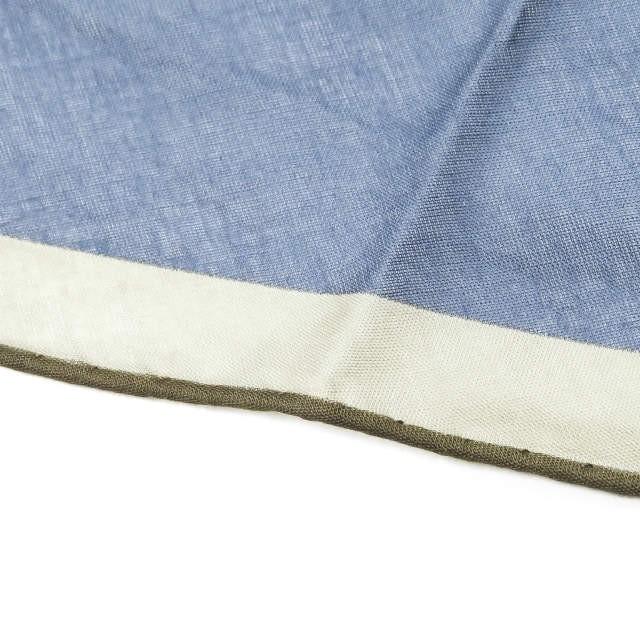 エルメス HERMES フランス製 ロザンジュ GM ネイビー/ベージュ スカーフ ストール 菱形 コットン |  | 03