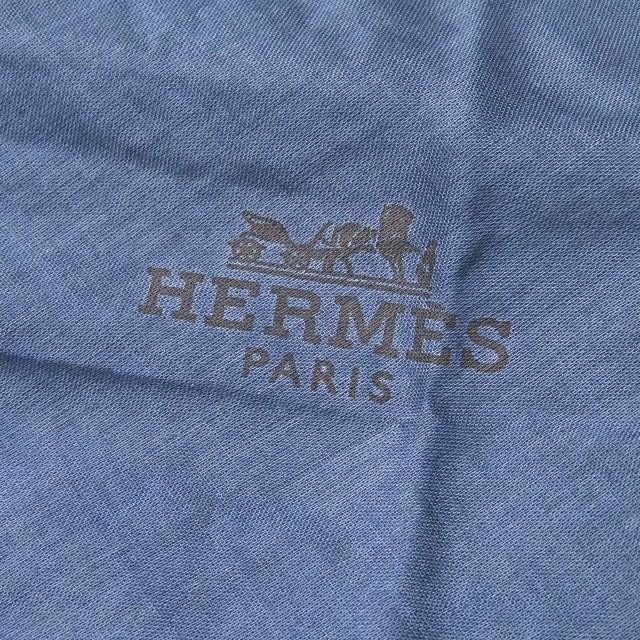 エルメス HERMES フランス製 ロザンジュ GM ネイビー/ベージュ スカーフ ストール 菱形 コットン |  | 04