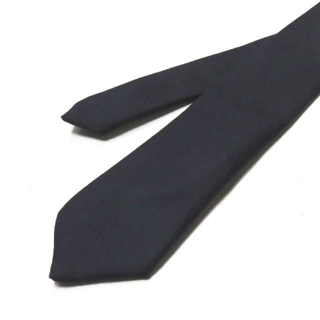 ウミットベナン UMIT BENAN イタリア製 フランネルウールソリッドネクタイ ネイビー 無地 |  | 01