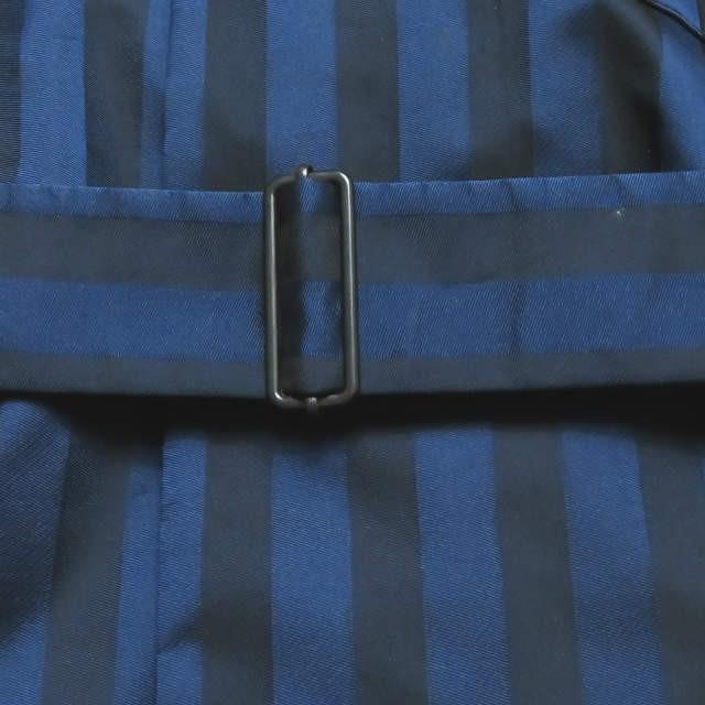 ウミットベナン UMIT BENAN イタリア製 中綿入り ストライプフーデッドコート 96-09-34-09035 46 ネイビー/ブラック アウター |  | 09