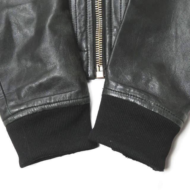 美品 SLY ラムレザー中綿ジャケット【2】モード　短丈　rick owens 楽天市場】rick owens（素材（生地・毛糸）本革）（メンズ