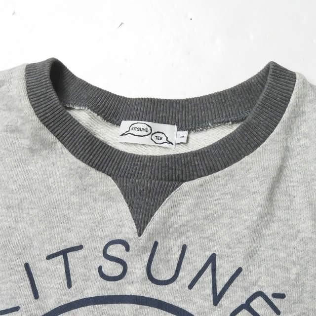 MAISON KITSUNE ポルトガル製 トレーナー スウェット グレー S MAISON KITSUNE ポルトガル製 トレーナー スウェット グレー S