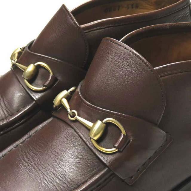 グッチ GUCCI イタリア製 レザービットチャッカブーツ 0067 114 7(26cm) ブラウン シューズ |  | 05