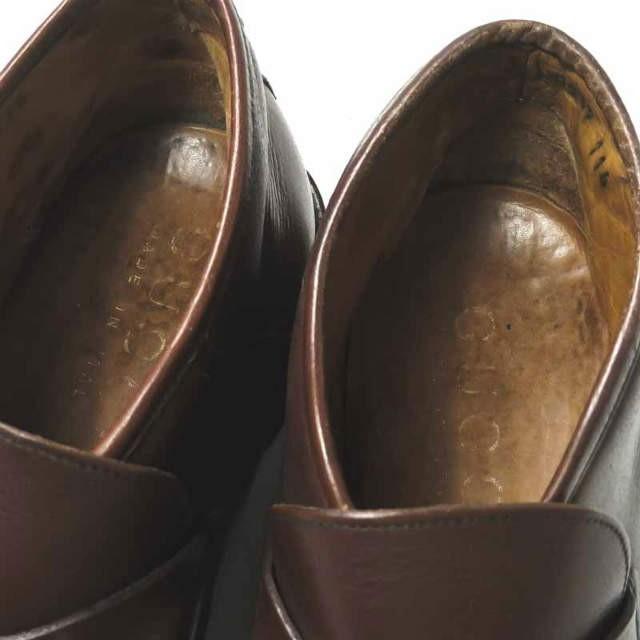 グッチ GUCCI イタリア製 レザービットチャッカブーツ 0067 114 7(26cm) ブラウン シューズ |  | 06