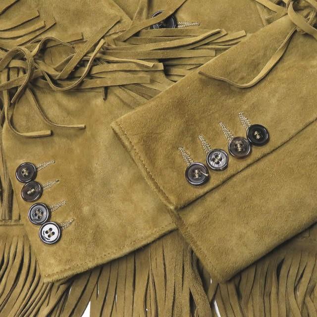 サンローランパリ SAINT LAURENT PARIS イタリア製 ゴートスエードフリンジジャケット 344468 Y5YD1 46 革ジャン やぎ革 レザー UP53 2016 00088 |  | 08