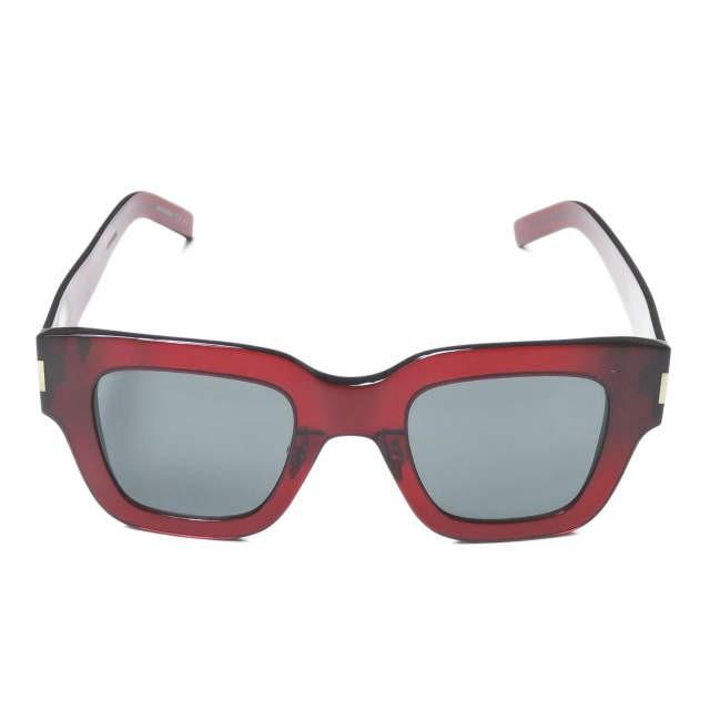 サンローランパリ SAINT LAURENT PARIS イタリア製 SL 184F SLIM 003 スクエアサングラス ワイン/ブラック 48□25-145 YSL 眼鏡 メガネ | 