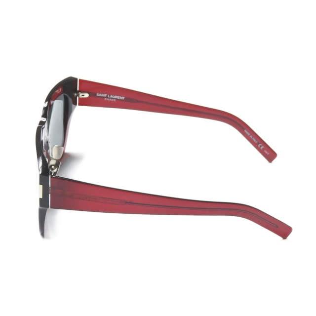 サンローランパリ SAINT LAURENT PARIS イタリア製 SL 184F SLIM 003 スクエアサングラス ワイン/ブラック 48□25-145 YSL 眼鏡 メガネ |  | 02