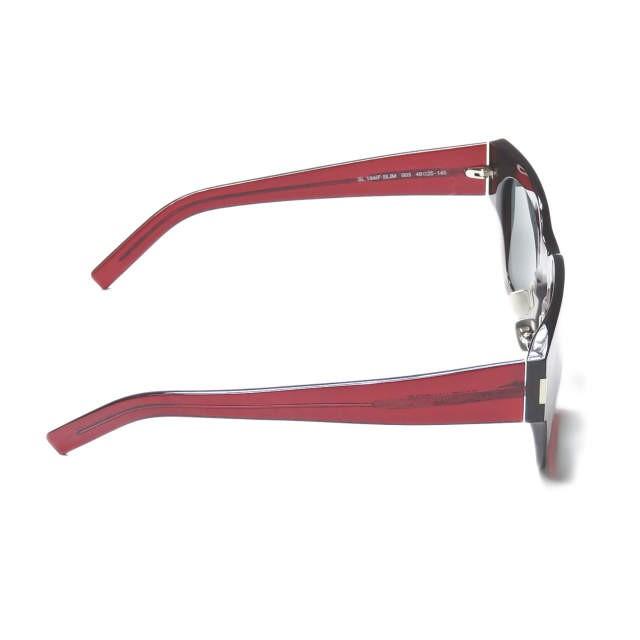 サンローランパリ SAINT LAURENT PARIS イタリア製 SL 184F SLIM 003 スクエアサングラス ワイン/ブラック 48□25-145 YSL 眼鏡 メガネ |  | 03