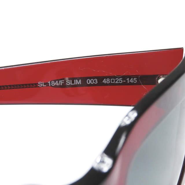 サンローランパリ SAINT LAURENT PARIS イタリア製 SL 184F SLIM 003 スクエアサングラス ワイン/ブラック 48□25-145 YSL 眼鏡 メガネ |  | 06