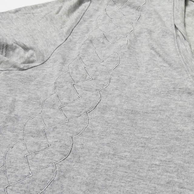 クリスヴァンアッシュ KRIS VAN ASSCHE ケーブル刺繍 捻じれVネックTシャツ M グレー 半袖 トップス |  | 05