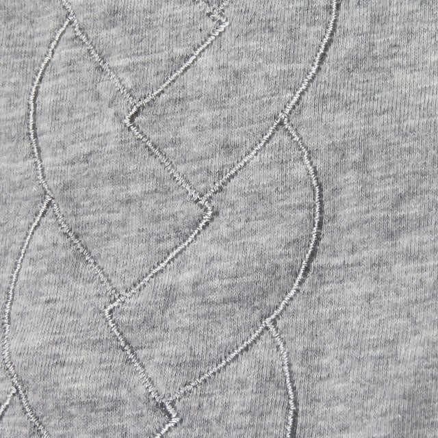 クリスヴァンアッシュ KRIS VAN ASSCHE ケーブル刺繍 捻じれVネックTシャツ M グレー 半袖 トップス |  | 06