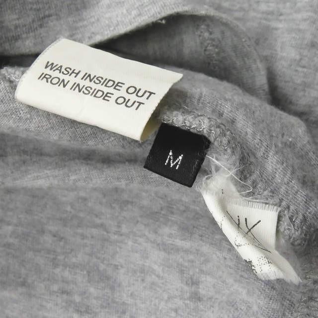 クリスヴァンアッシュ KRIS VAN ASSCHE ケーブル刺繍 捻じれVネックTシャツ M グレー 半袖 トップス |  | 08