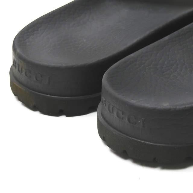 グッチ GUCCI ウェブスライドサンダル 429469 8(27cm) ブラック シャワーサンダル ラバー シューズ |  | 07