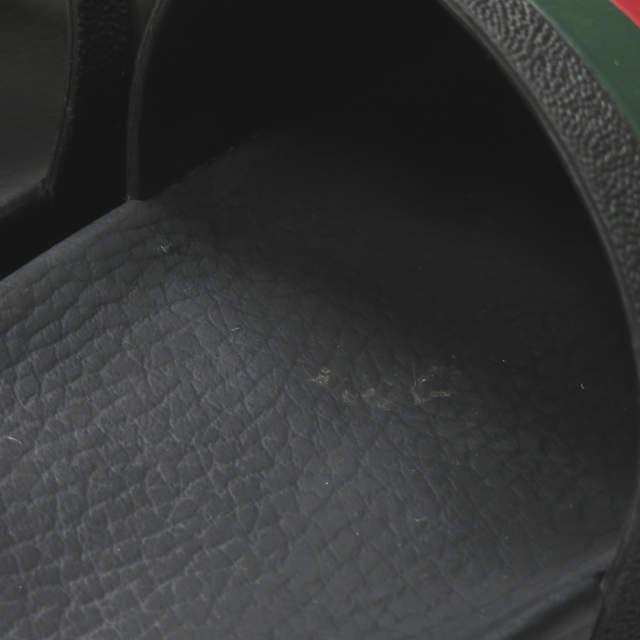 グッチ GUCCI ウェブスライドサンダル 429469 8(27cm) ブラック シャワーサンダル ラバー シューズ |  | 08