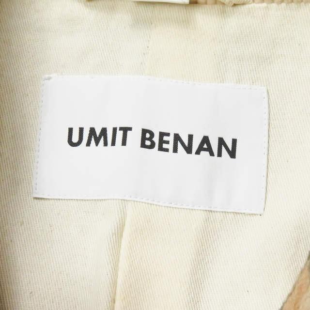 ウミットベナン UMIT BENAN イタリア製 ウールチェックショートステンカラーコート 46 ベージュ ハーフコート ブルゾン アウター |  | 02