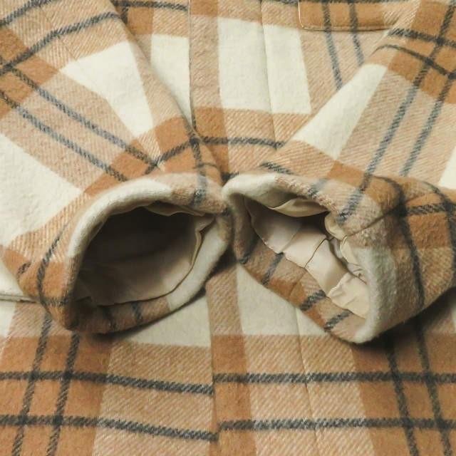 ウミットベナン UMIT BENAN イタリア製 ウールチェックショートステンカラーコート 46 ベージュ ハーフコート ブルゾン アウター |  | 08