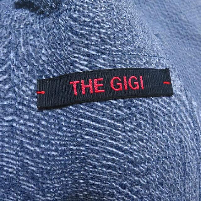 ザ・ジジ THE GIGI イタリア製 シアサッカー8Bテーラードジャケット&1タックスラックス 42 ブルー スーツ セットアップ ダブルブレスト |  | 05