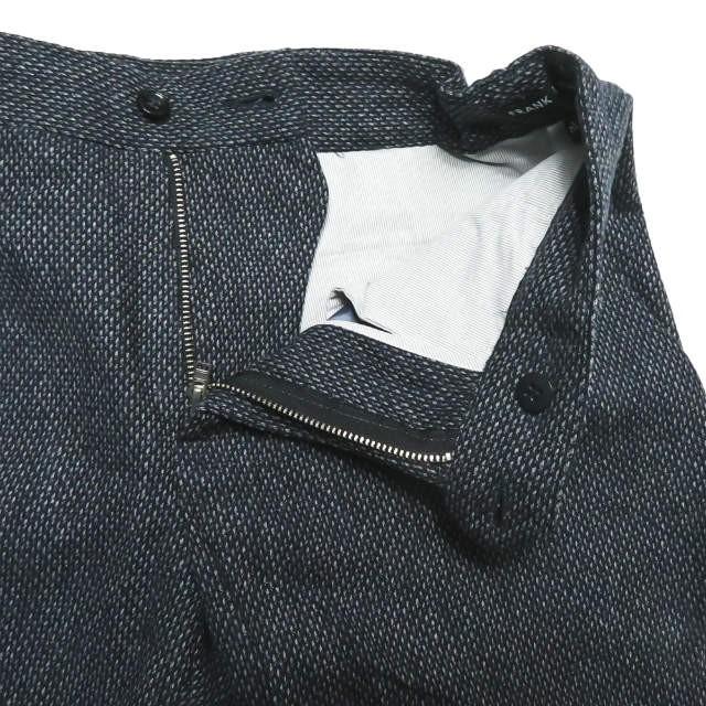 フランクリーダー FRANK LEDER ドイツ製 BLUE STRIPED WOOL TROUSER + rope deatail 1タックウールトラウザーパンツ 0623052 XS ネイビー ボトムス |  | 04
