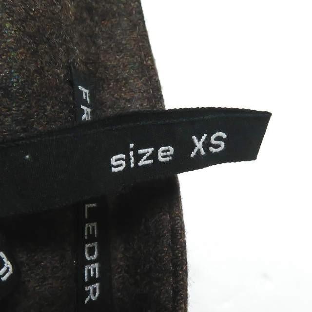 フランクリーダー FRANK LEDER ドイツ製 BROWN STRIPED WOOL PANTS ブラウンストライプ ウールパンツ 423030 XS ブラウン トラウザー ボトムス |  | 10