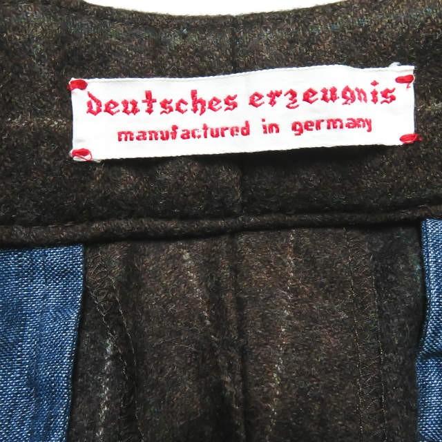 フランクリーダー FRANK LEDER ドイツ製 BROWN STRIPED WOOL PANTS ブラウンストライプ ウールパンツ 423030 XS ブラウン トラウザー ボトムス |  | 09