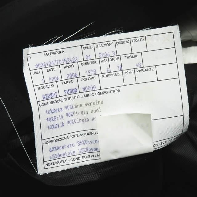 ドルチェアンドガッバーナ DOLCE&GABBANA MARTINI エンブレム刺繍 ウールギャバ2Bブレザー G2259T 48 ブラック メタルボタン ワッペン ジャケット |  | 12