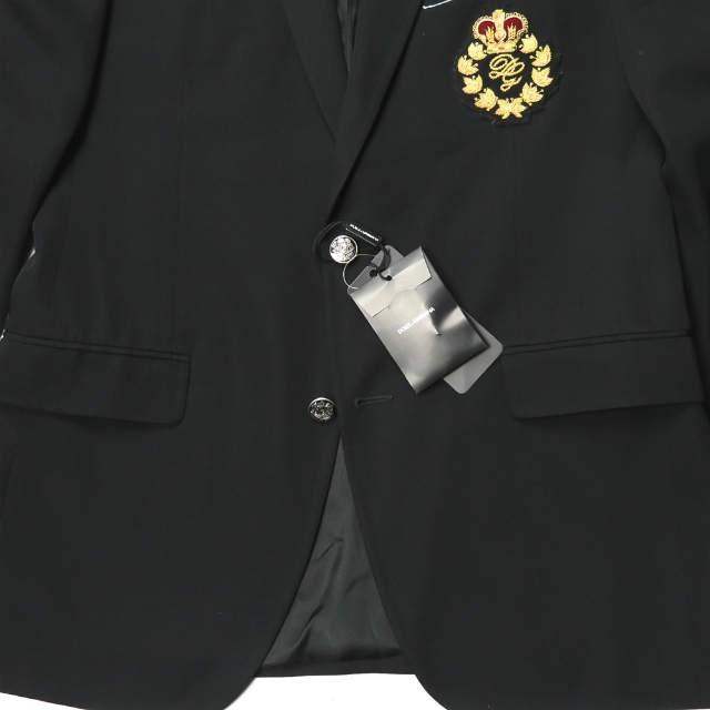 ドルチェアンドガッバーナ DOLCE&GABBANA MARTINI エンブレム刺繍 ウールギャバ2Bブレザー G2259T 48 ブラック メタルボタン ワッペン ジャケット |  | 06