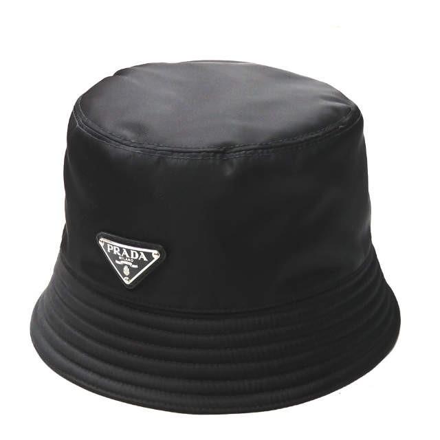 プラダ PRADA イタリア製 ナイロンバケットハット 2HC137 M NERO(ブラック) TESSUTO TRIANGOLO ロゴプレート 帽子 |  | 01