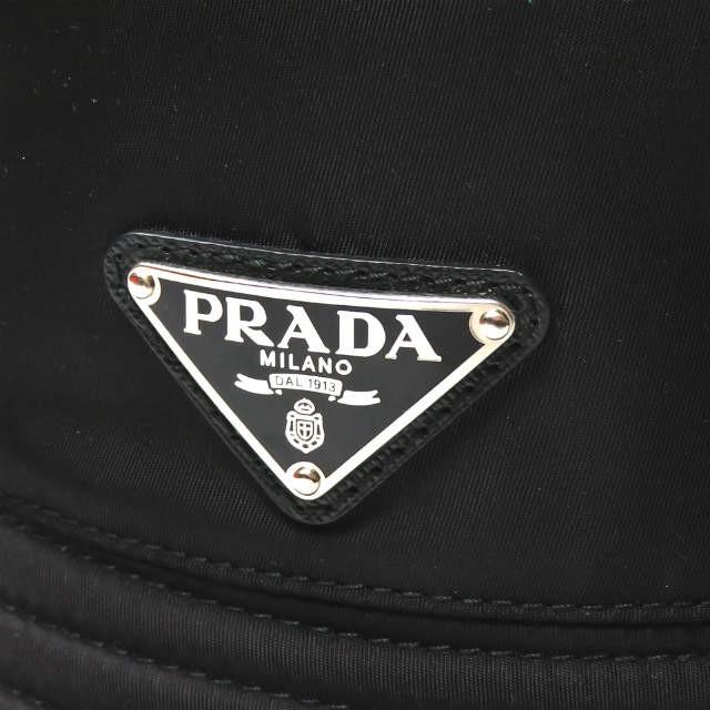 プラダ PRADA イタリア製 ナイロンバケットハット 2HC137 M NERO(ブラック) TESSUTO TRIANGOLO ロゴプレート 帽子 |  | 04