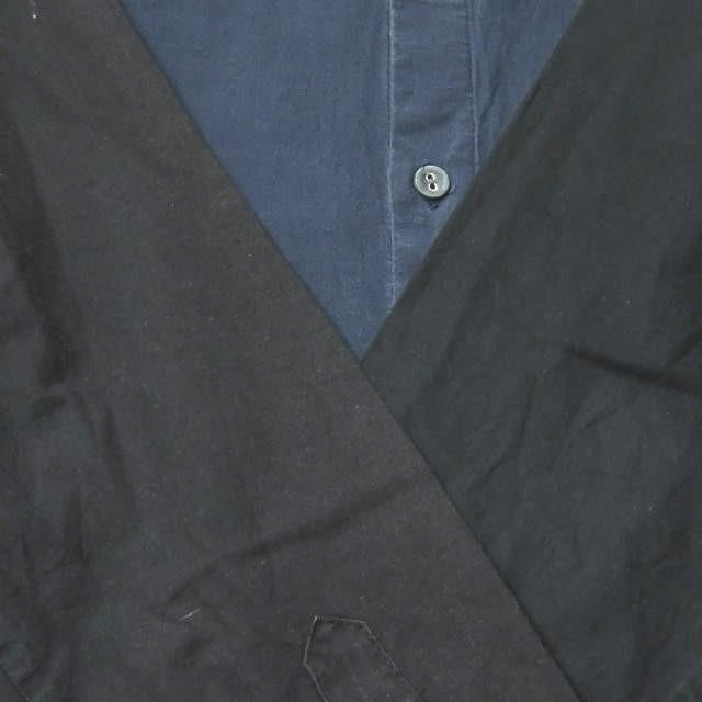 フランクリーダー FRANK LEDER ドイツ製 イカムネシャツ 0816057 XS ブラック/ネイビー 長袖 切り替え トップス |  | 07