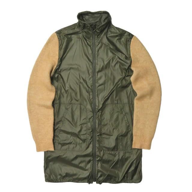 3.1フィリップリム 3.1 Phillip Lim ニットレイヤード ロングジップジャケット F161-7629FOXM XS ベージュ/カーキ ナイロン ハイネック コート |  | 02