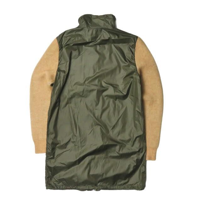 3.1フィリップリム 3.1 Phillip Lim ニットレイヤード ロングジップジャケット F161-7629FOXM XS ベージュ/カーキ ナイロン ハイネック コート |  | 03