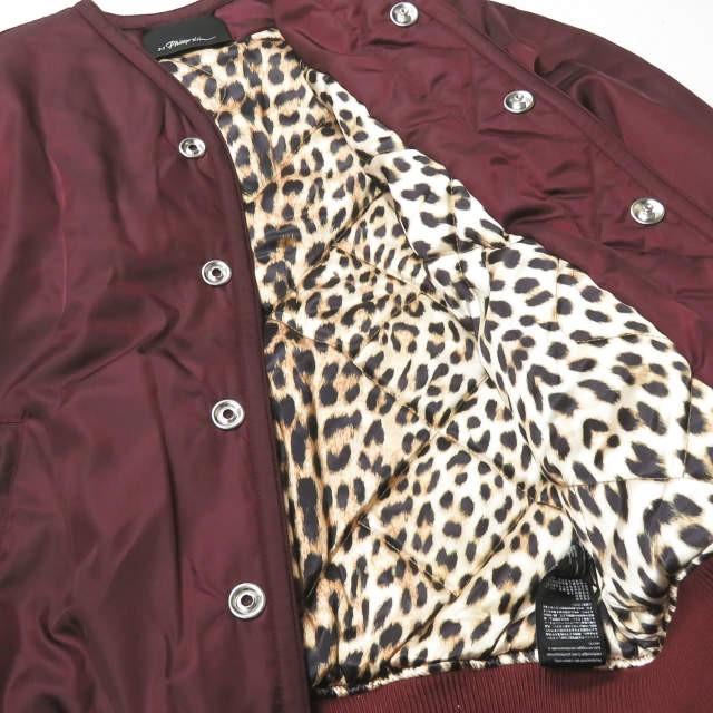 3.1フィリップリム 3.1 Phillip Lim 中綿ノーカラーボンバージャケット F162-6887NTWM XS ボルドー Vネック ブルゾン アウター |  | 07