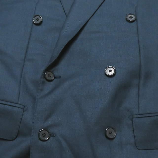 ハズバンズ HUSBANDS イタリア製 ウールジャガードダブルジャケット＆ノープリーツスラックス 46/38 スーツ セットアップ JAGGER/DELON 秋冬用 |  | 08