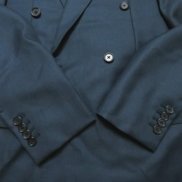 ハズバンズ HUSBANDS イタリア製 ウールジャガードダブルジャケット