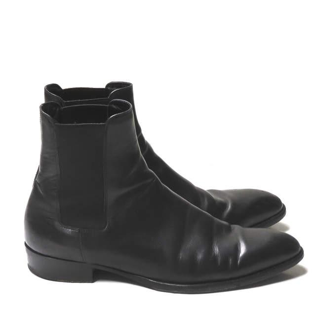 サンローランパリ SAINT LAURENT PARIS イタリア製 チェルシーブーツ 411440 41 1/2(26.5cm) サイドゴア エディ・スリマン レザー クラシック シューズ |  | 03
