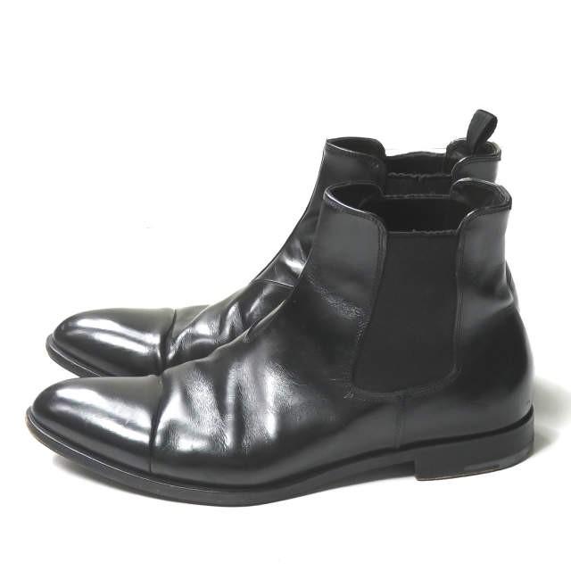 プラダ PRADA イタリア製 Skiskolaer キャップトゥサイドゴアブーツ 2TA042 51/2(25.5-26cm) ブラック チェルシーブーツ アンクル ハーフ シューズ |  | 01