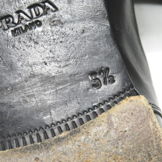 プラダ PRADA イタリア製 Skiskolaer キャップトゥサイドゴアブーツ 2TA042 51/2(25.5-26cm) ブラック チェルシーブーツ アンクル ハーフ シューズ |  | 13