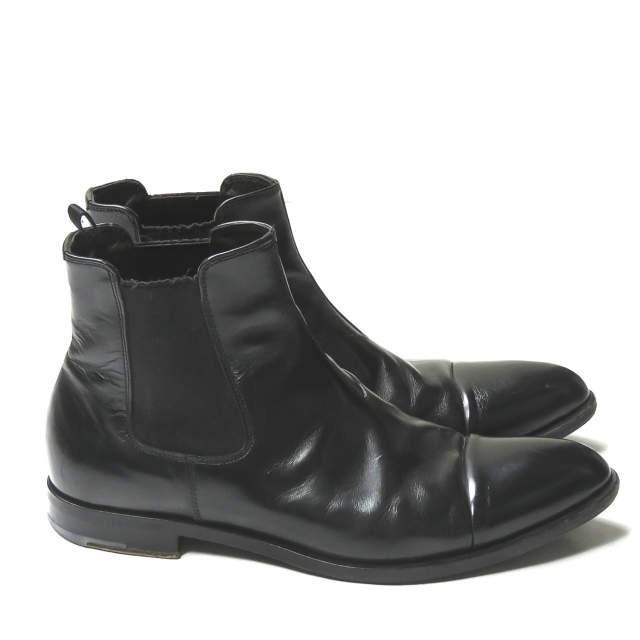 プラダ PRADA イタリア製 Skiskolaer キャップトゥサイドゴアブーツ 2TA042 51/2(25.5-26cm) ブラック チェルシーブーツ アンクル ハーフ シューズ |  | 02