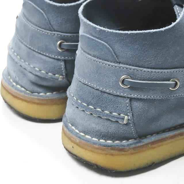 グッチ GUCCI Ankle-High Suede Boat Shoes アンクルカットスエードモカシン 255424 7(26cm) ライトブルー フリーダジャンニーニ クレープソール |  | 11