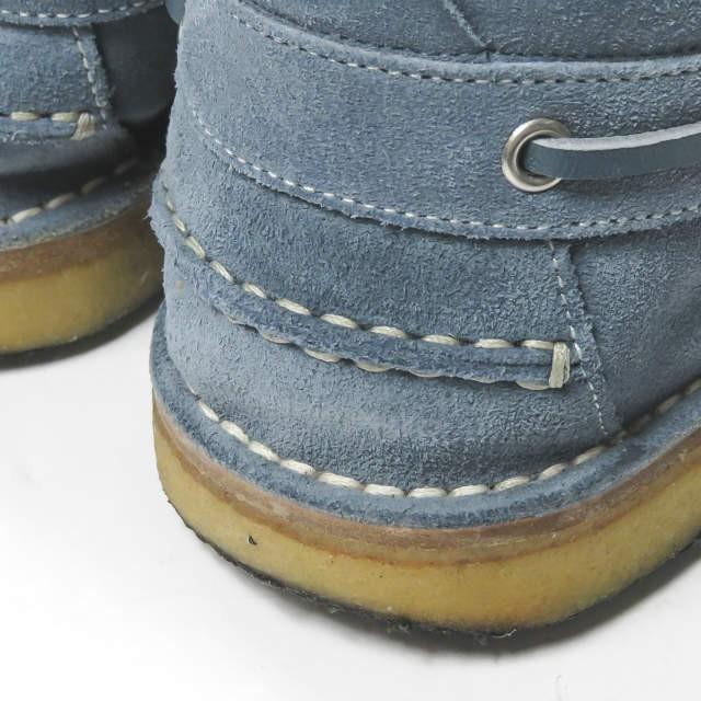 グッチ GUCCI Ankle-High Suede Boat Shoes アンクルカットスエードモカシン 255424 7(26cm) ライトブルー フリーダジャンニーニ クレープソール |  | 12