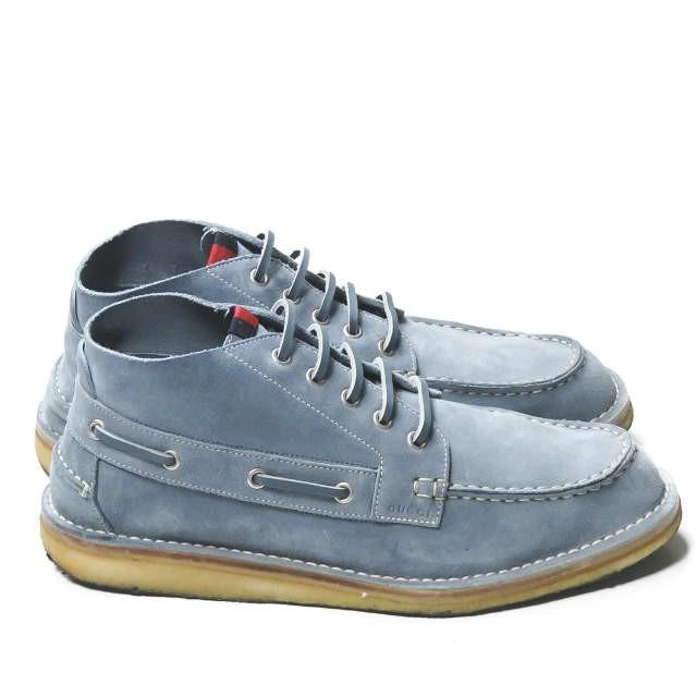 グッチ GUCCI Ankle-High Suede Boat Shoes アンクルカットスエードモカシン 255424 7(26cm) ライトブルー フリーダジャンニーニ クレープソール |  | 03